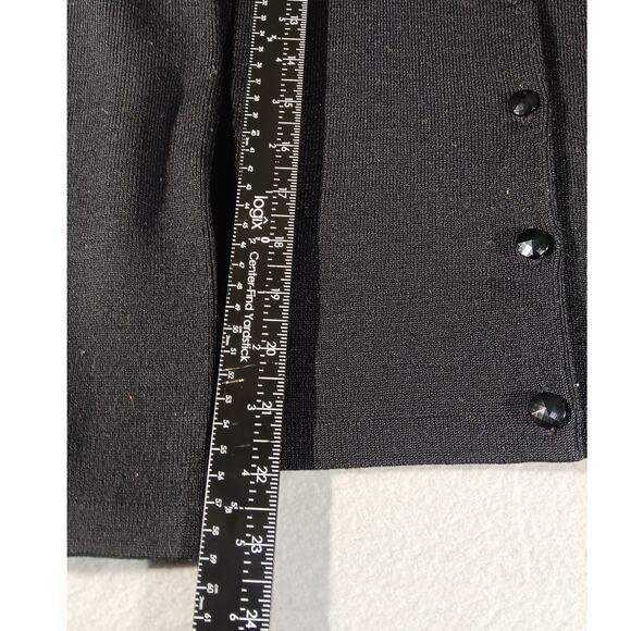 Pendleton Classic Black Wool Blend Cardigan Sweater Women’s M Vintage - Picture 2 of 6